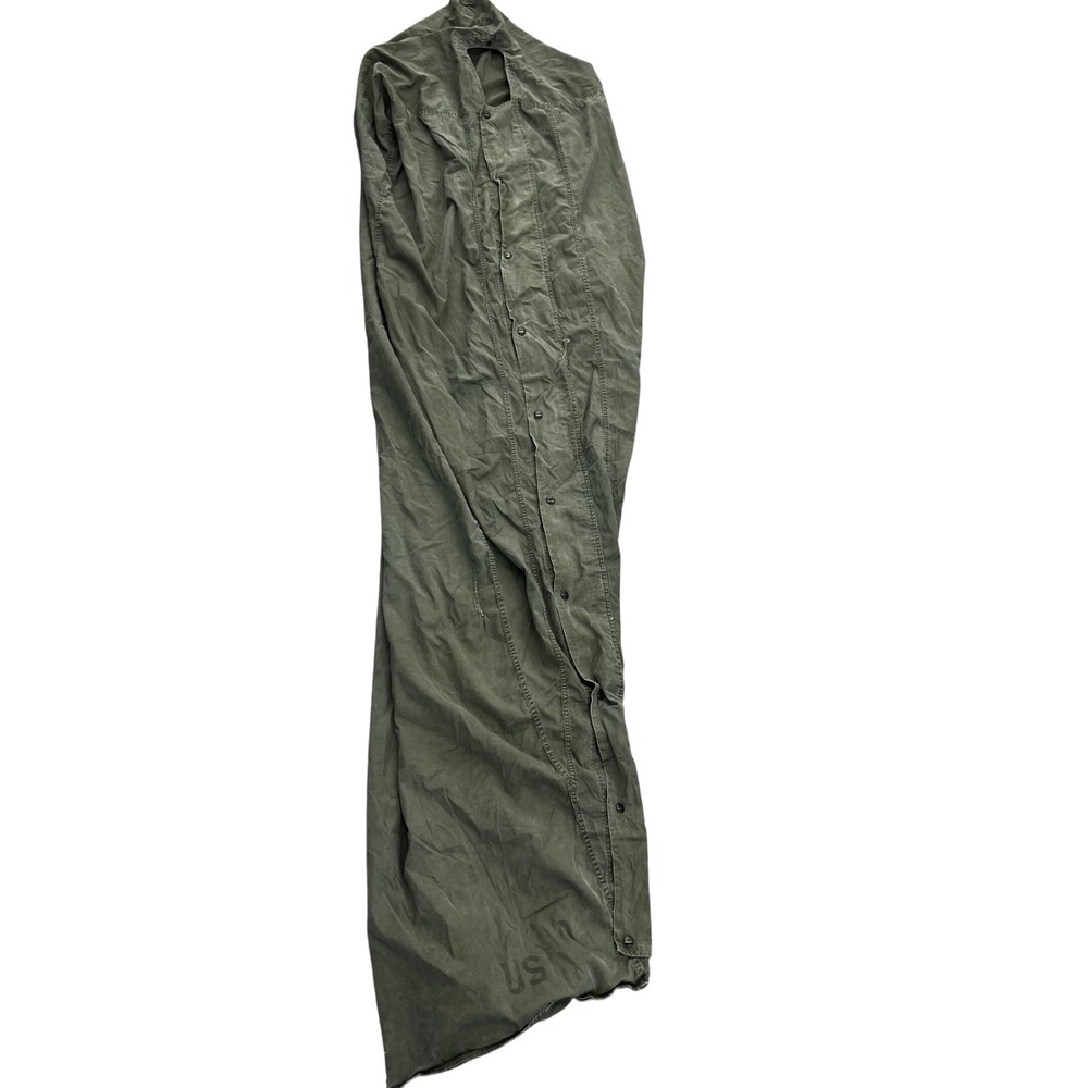 Vintage 1951 US Army M-1945 Sleeping Bag Cover Water Repellent OD Green Bivy Bag